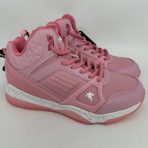 Girls Size 4 Sneaker Shoes Basketball Rubber soles Lace Up NEW